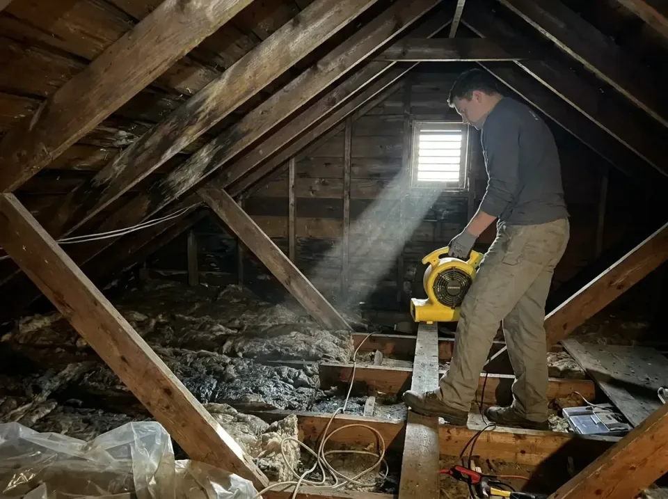 attic-water-damage-drying-proc-007 — frequently asked questions, Emergency Water Extraction & 24/7 Flood Response in Munford…